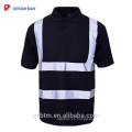 China al por mayor 100% de poliéster de seguridad de alta visibilidad polo camisa del botón de manga corta Hola Vis trabajo de seguridad camiseta